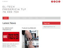 Tablet Screenshot of el-tech-fredericia.dk